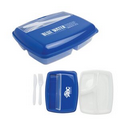 Blue Rectangular Lunch Container
